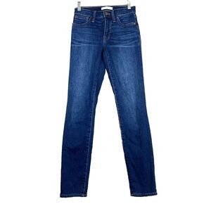 Madewell Roadtripper Skinny Denim Jeans Women's Size 23 Blue Low Rise Dark Wash